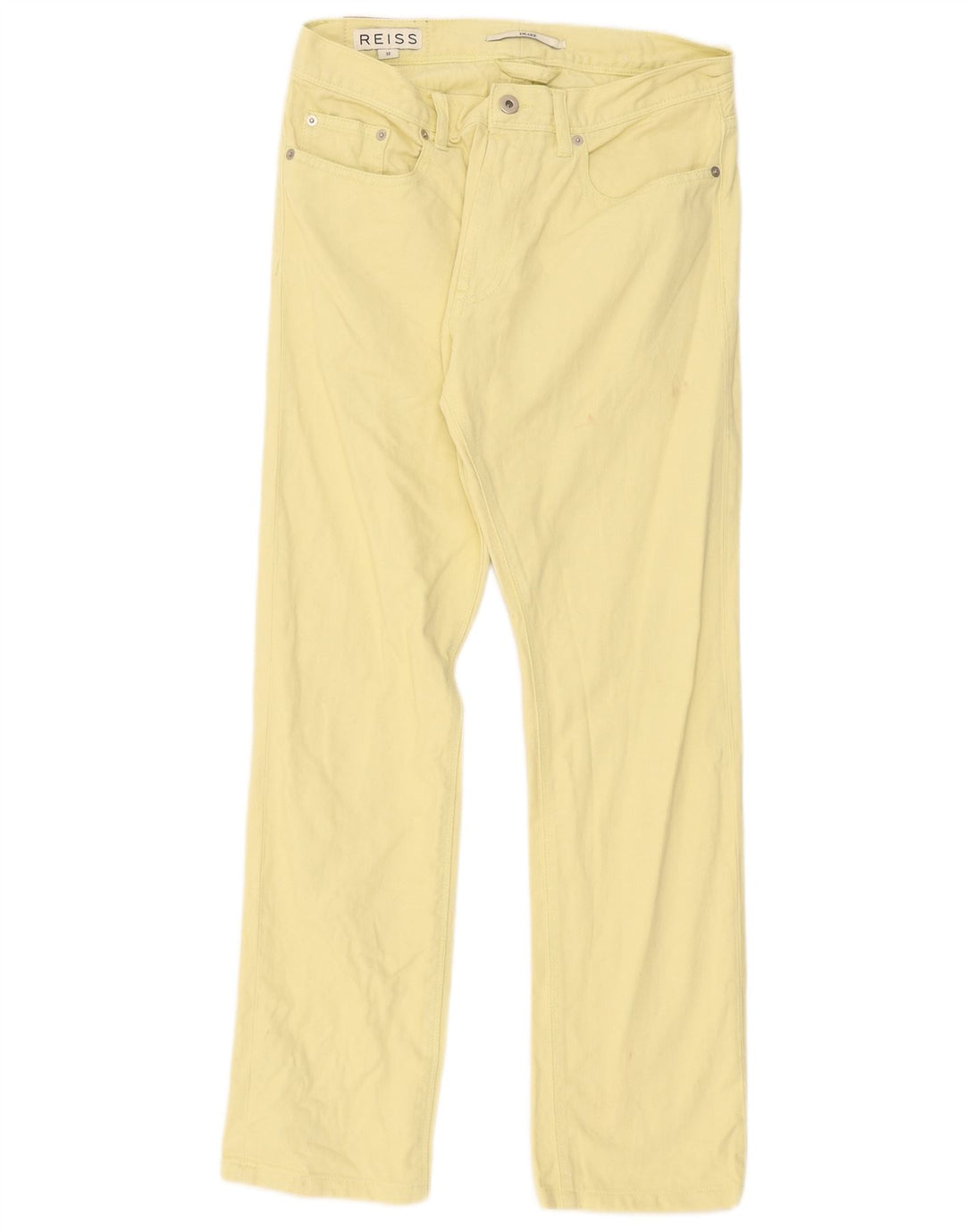 Vaqueros rectos Reiss Drake para mujer W32 L29 Amarillo