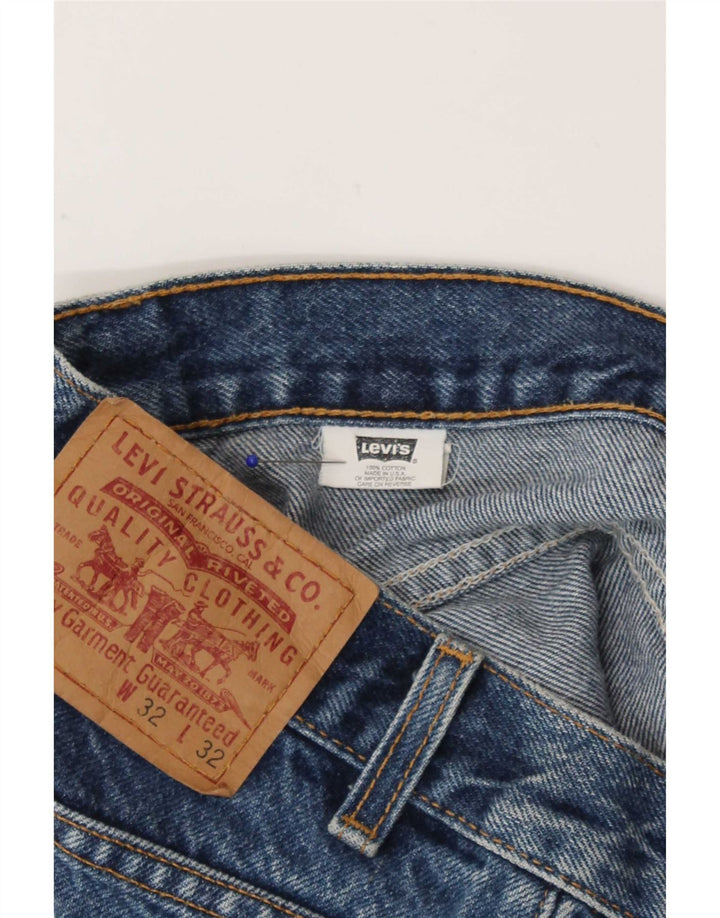 Levi's Mujer 517 Shorts De Mezclilla W32 Grande Algodón Azul