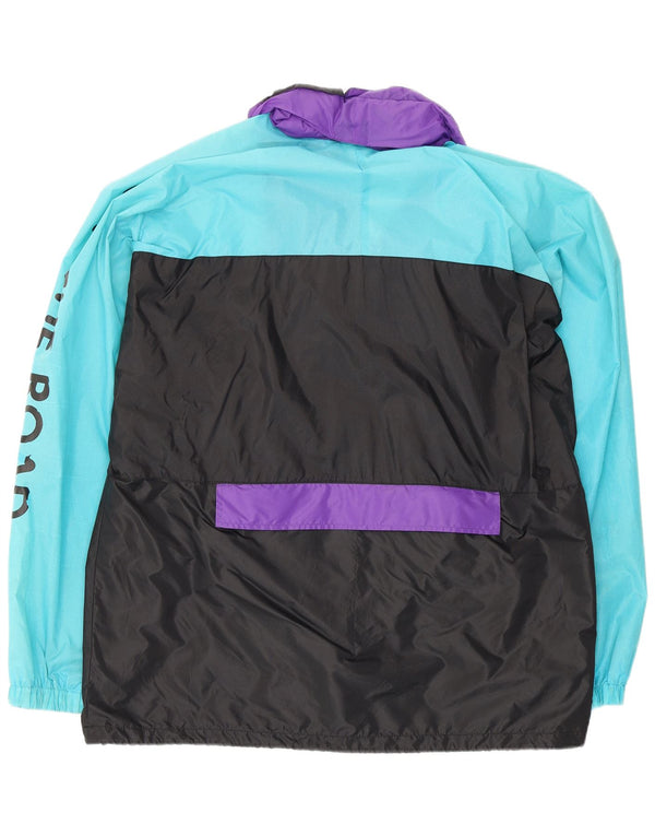 K-Way Chaqueta impermeable tipo jersey para hombre con gráfico UK 40 Large Black Colourblock