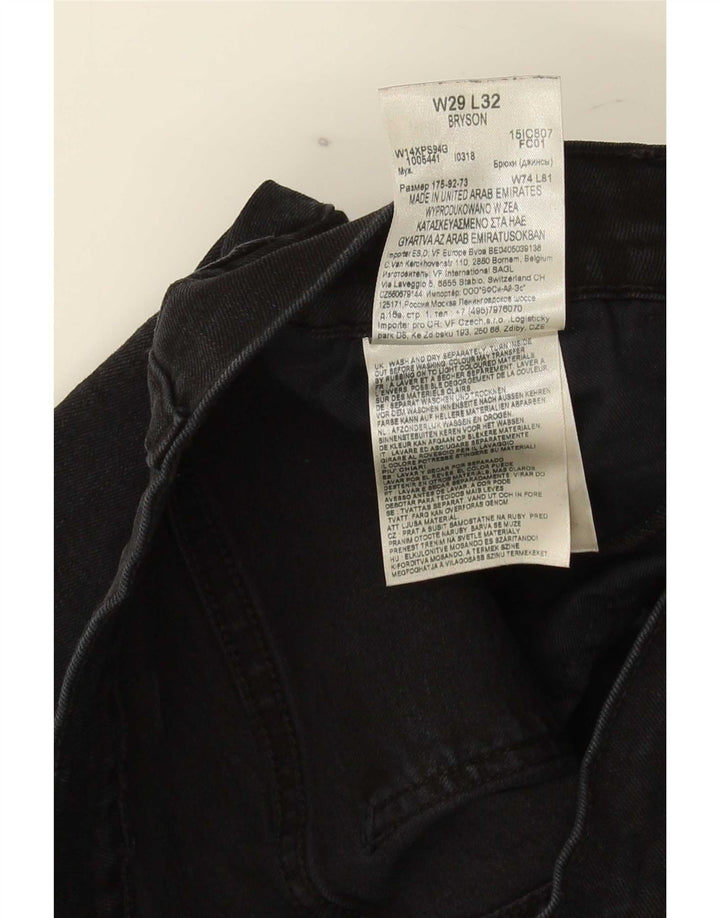 Wrangler Mujer Bryson Slim Jeans W29 L32 Algodón Negro
