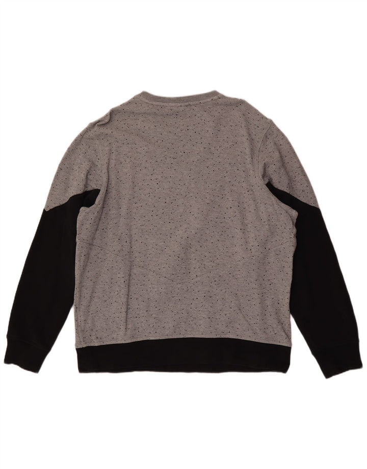 Nike Hombre Sudadera Gráfica Jersey XL Gris Colorblock Algodón