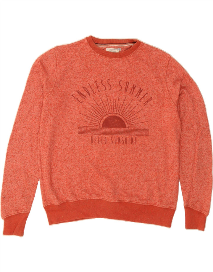 FAT FACE Womens Oversized Sweatshirt Jumper UK 12 Medium Red Flecked Vintage Fat Face and Second-Hand Fat Face from Messina Hembry 