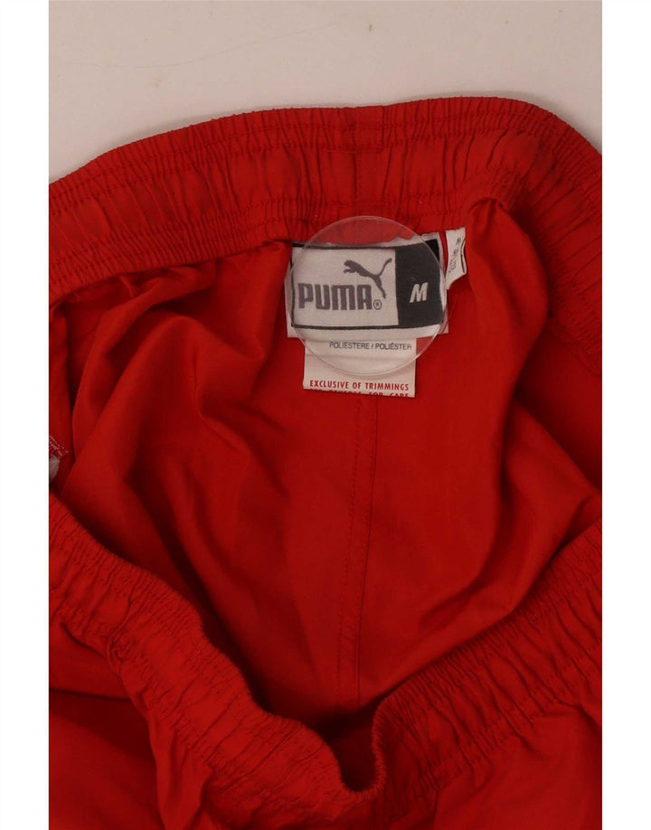 Pantalones De Chándal Puma Graphic Capri Para Hombre Poliéster Rojo Mediano