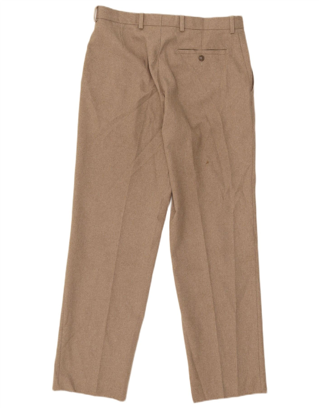 Marks & Spencer Pantalón chino recto para hombre W32 L31 Poliéster beige
