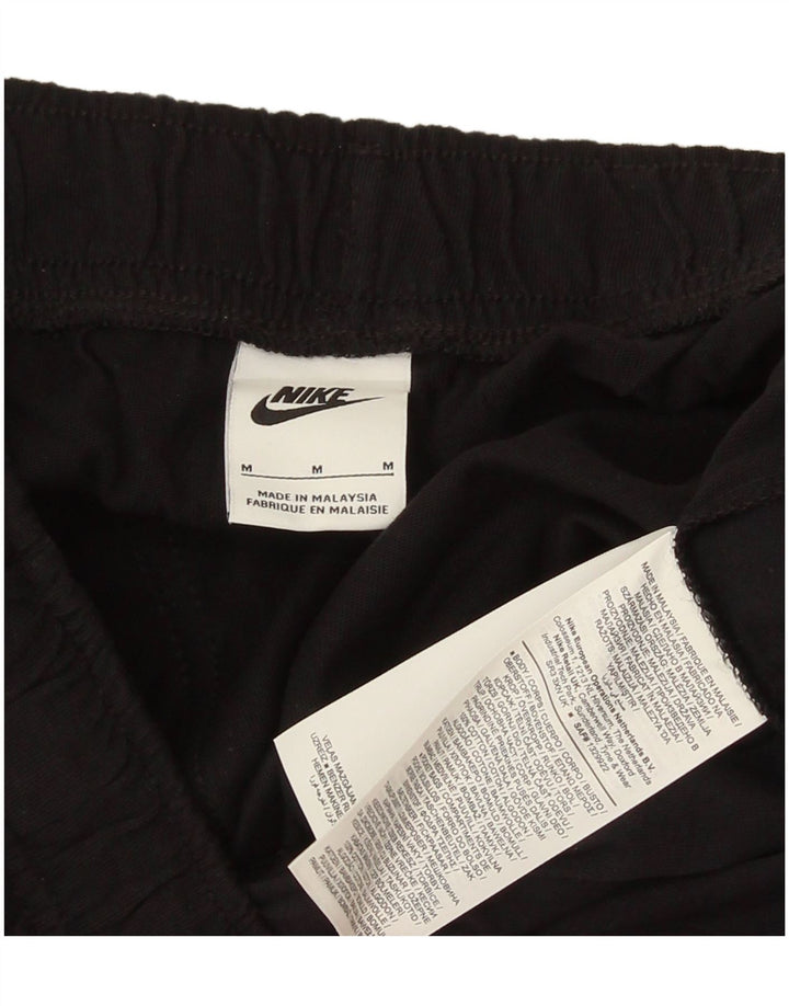 Pantalones cortos deportivos Nike para hombre de algodón negro mediano