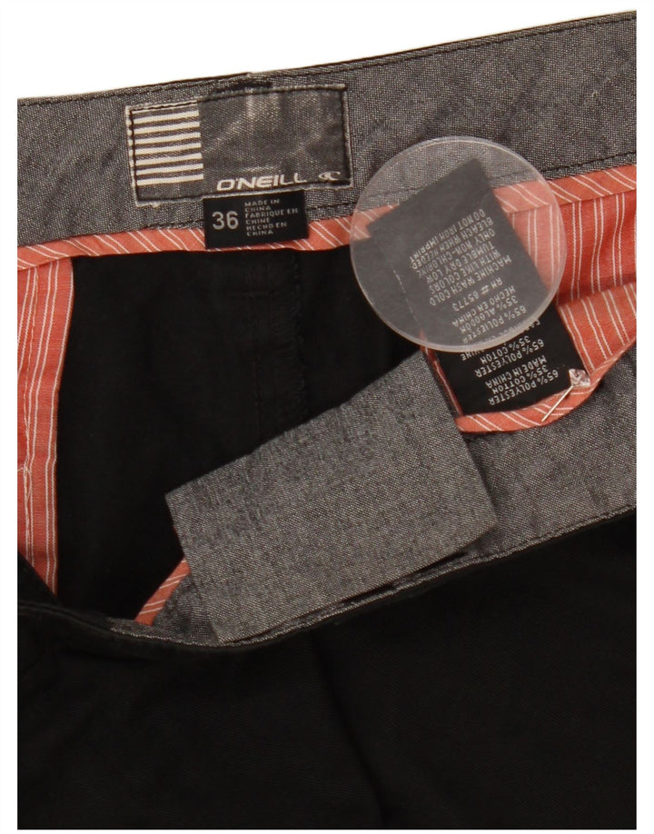 O'Neill Pantalones cortos chinos para hombre W36 Poliéster negro grande