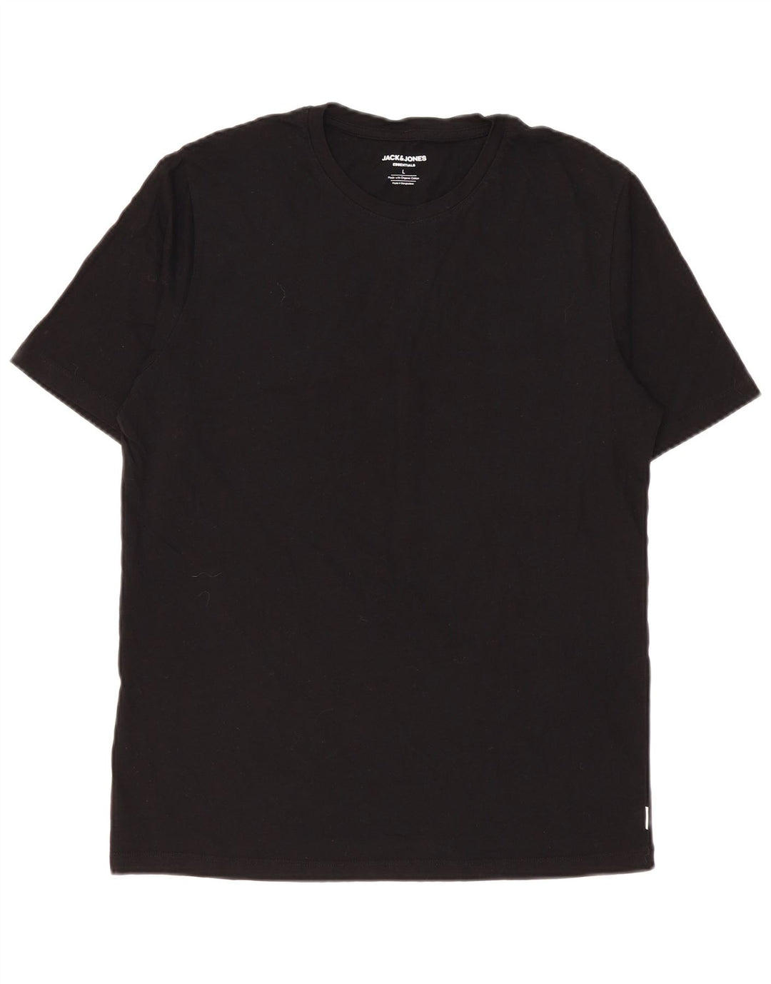 Jack & Jones - Camiseta para hombre, talla grande, color negro, algodón