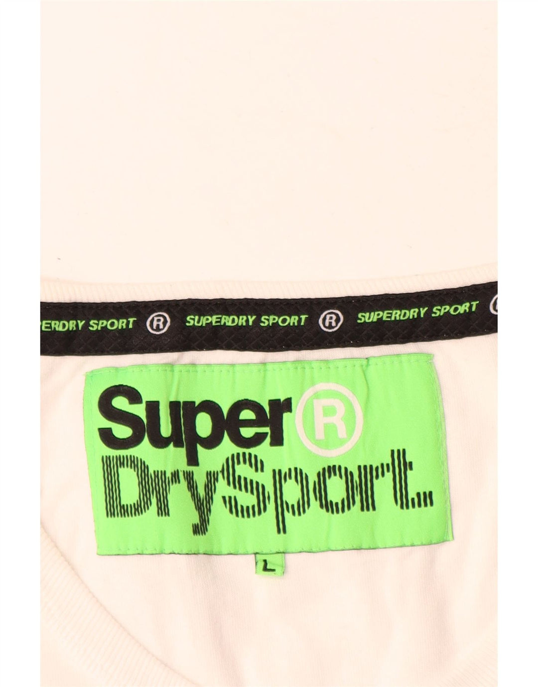 Superdry Mujer Gráfico Chaleco Top UK 46 Grande Algodón Blanco