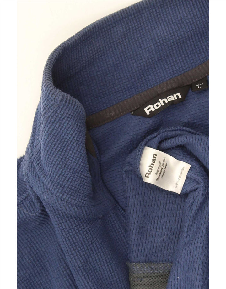 Rohan Chaqueta polar para hombre UK 40 Large Poliéster azul marino