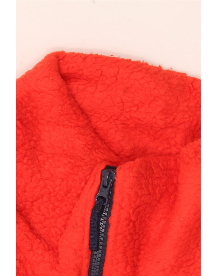 J. CREW Jersey polar con cremallera y cuello para mujer UK 40 Poliéster naranja medio