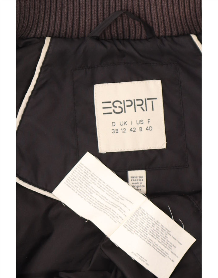 Esprit Chaleco acolchado para mujer UK 40 Mediano Poliéster negro