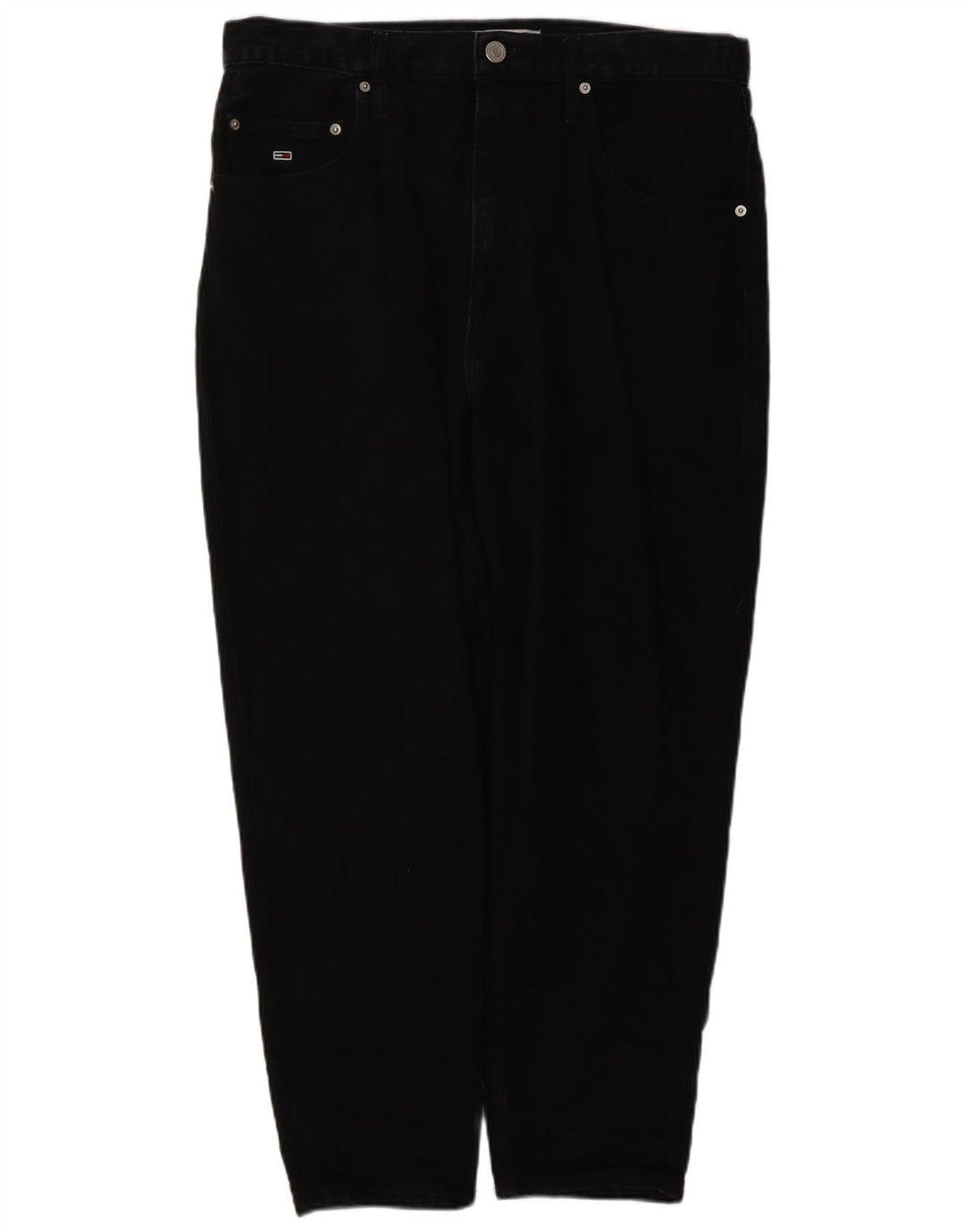 TOMMY HILFIGER Vaqueros cónicos para hombre W34 L26 Algodón negro