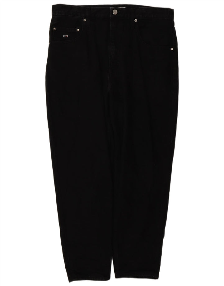 TOMMY HILFIGER Vaqueros cónicos para hombre W34 L26 Algodón negro