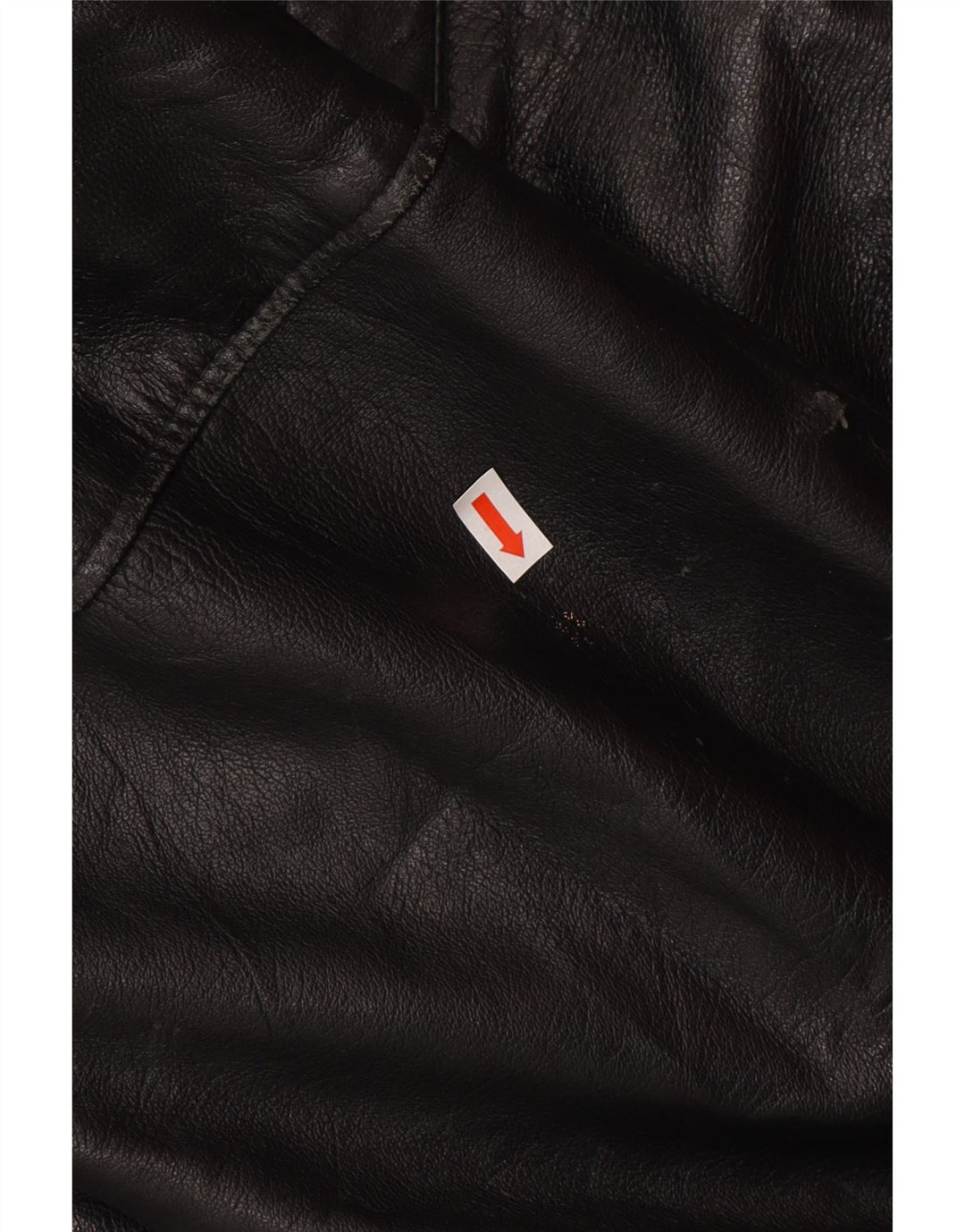 Chaqueta de cuero vintage para hombre IT 50 grande negro