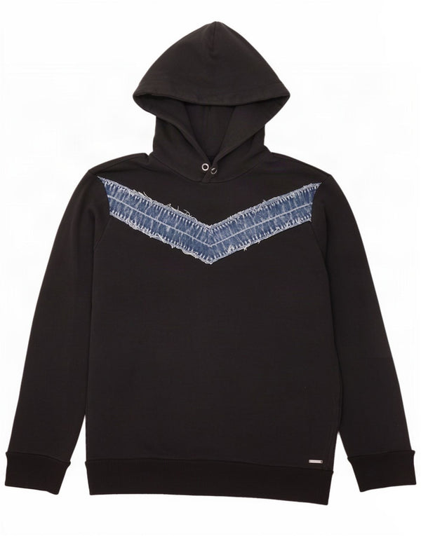 Diesel Hombre Sudadera Con Capucha Jersey 2XL Algodón Color Block Negro