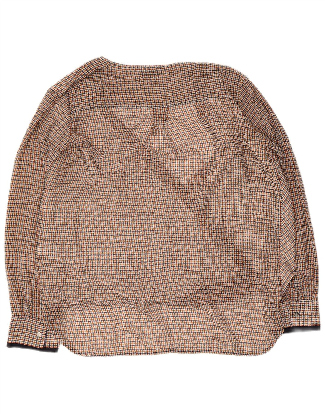 DKNY Blusa de manga larga para mujer UK 46 Large Multicolor Houndstooth