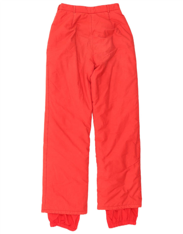 Fila Pantalones de esquí para mujer UK 8 Small Red Cotton