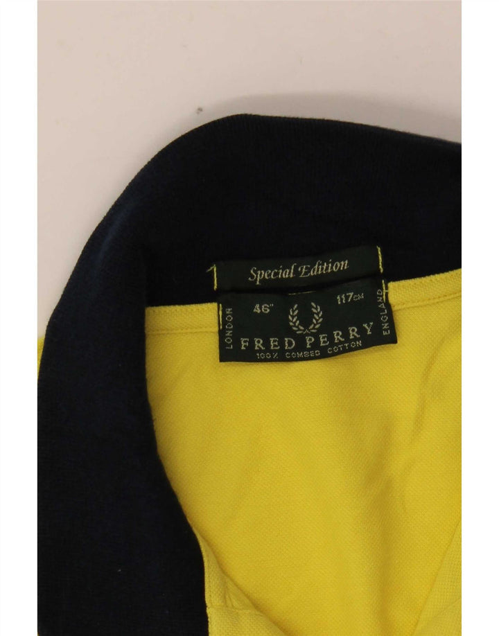 Fred Perry Polo De Rugby Para Hombre Grande Amarillo