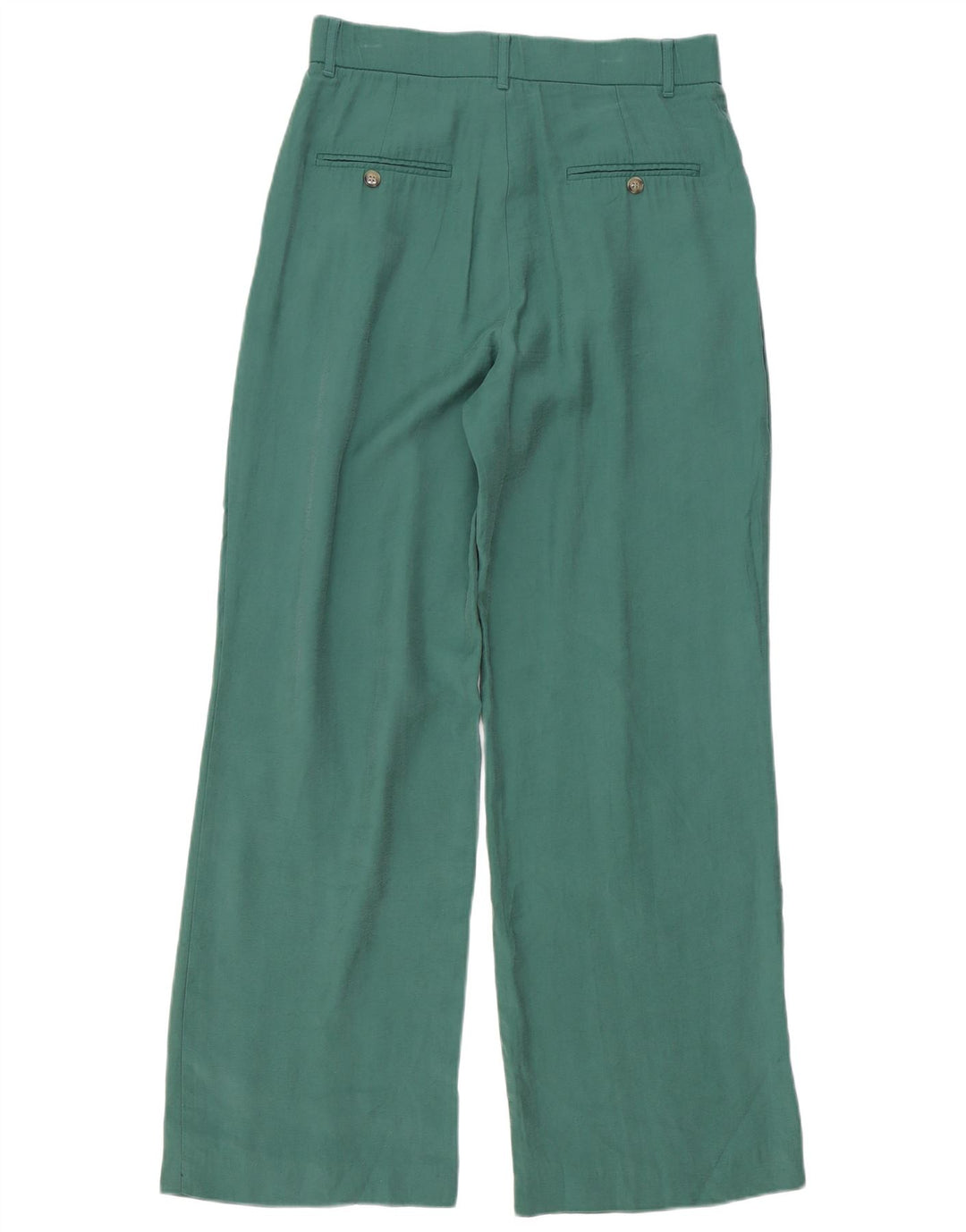 Zara Mujer Pantalón Chino Pegged Mediano W28 L32 Verde Modal