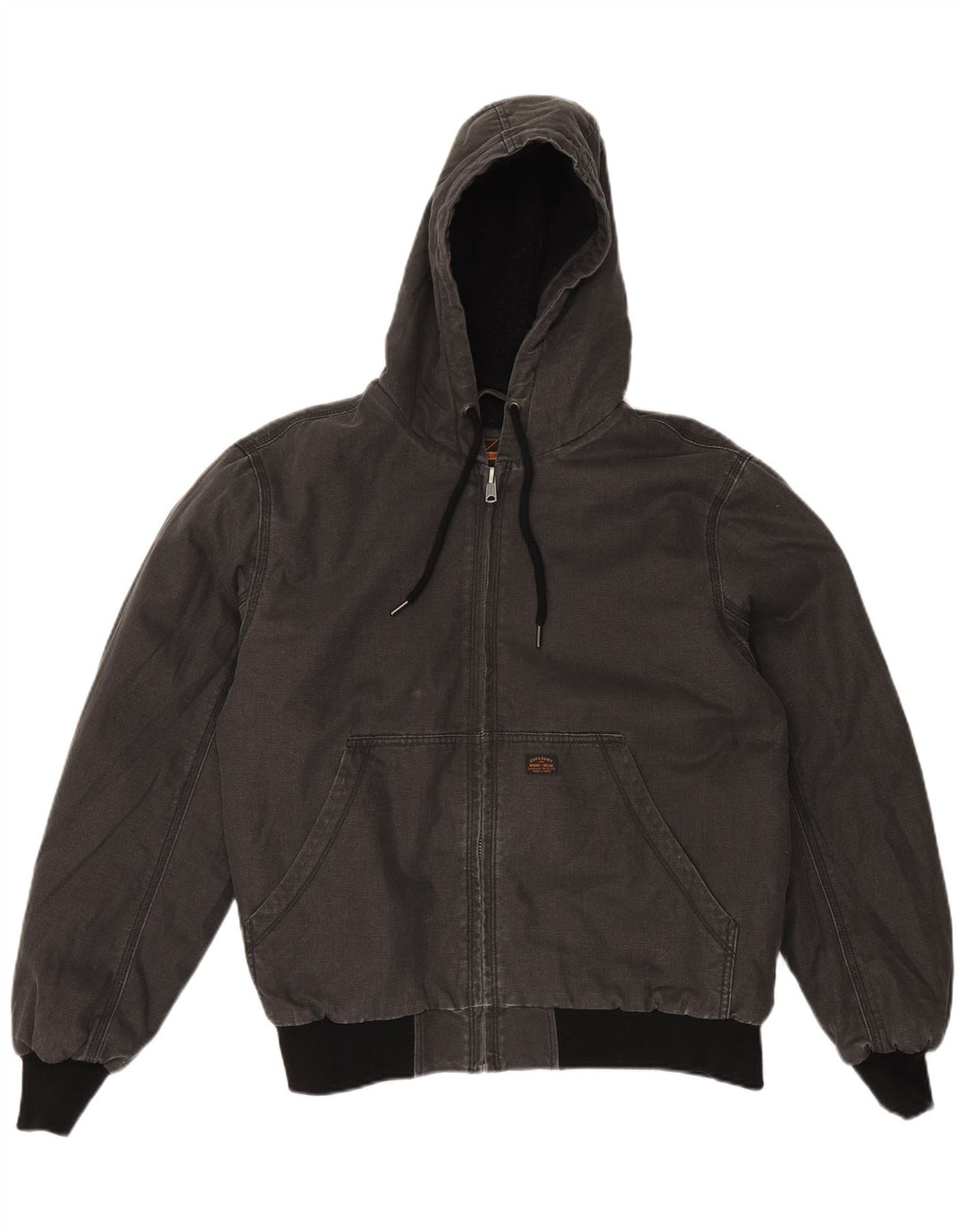 SUPERDRY Chaqueta Sherpa con capucha para hombre UK 42 XL Algodón gris