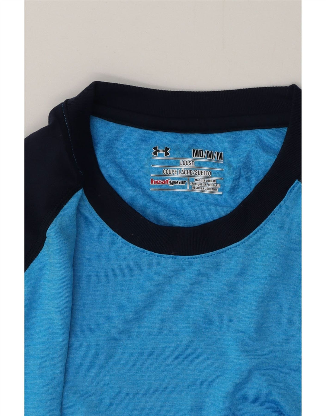 UNDER ARMOUR Camiseta Heat Gear para hombre Top Poliéster color block azul medio