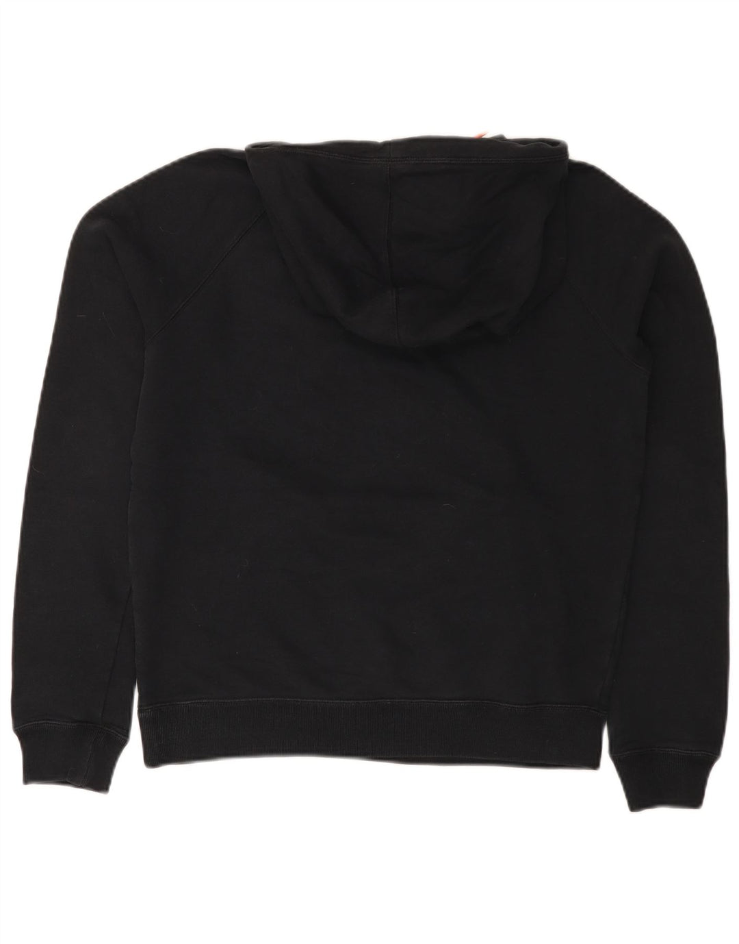 NIKE Sudadera con capucha gráfica para mujer UK 14 Medium Black Cotton