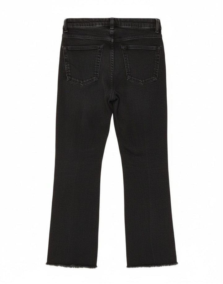 Zara Jeans Cortos Para Mujer EU 38 Small W28 L24 Negro