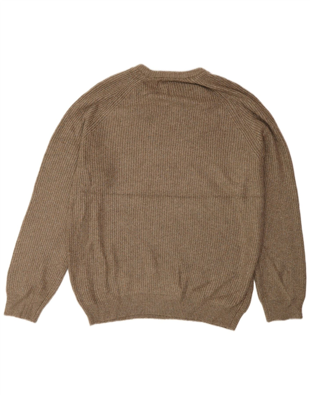 Marks & Spencer Jersey de cuello redondo para hombre XL Poliamida marrón