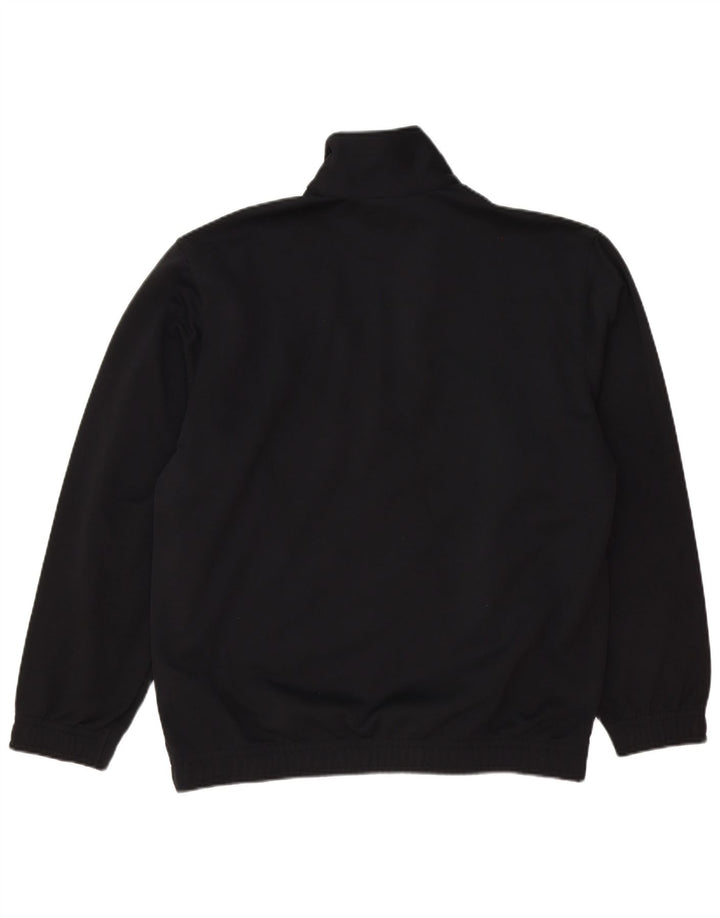 Lotto Hombre Cremallera Cuello Jersey Chándal Top XL Negro Poliéster Deportes