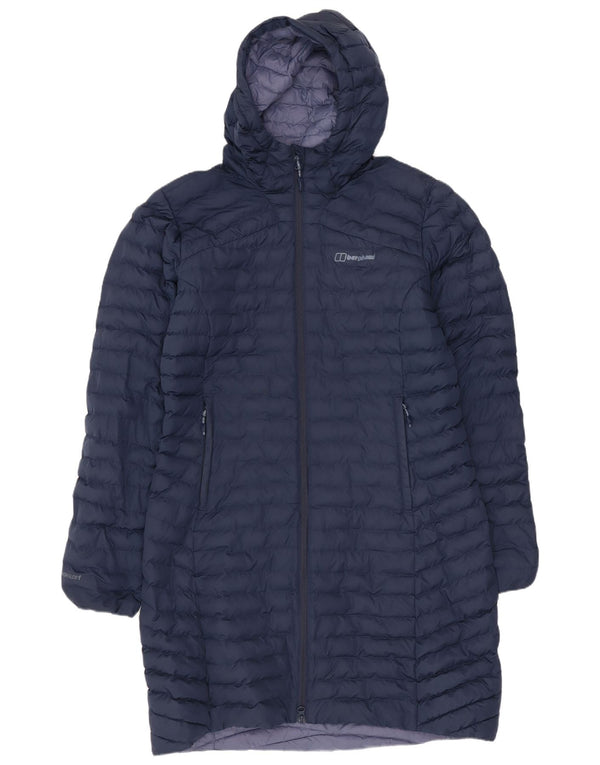 Berghaus Abrigo acolchado con capucha para mujer UK 44 Large Azul marino