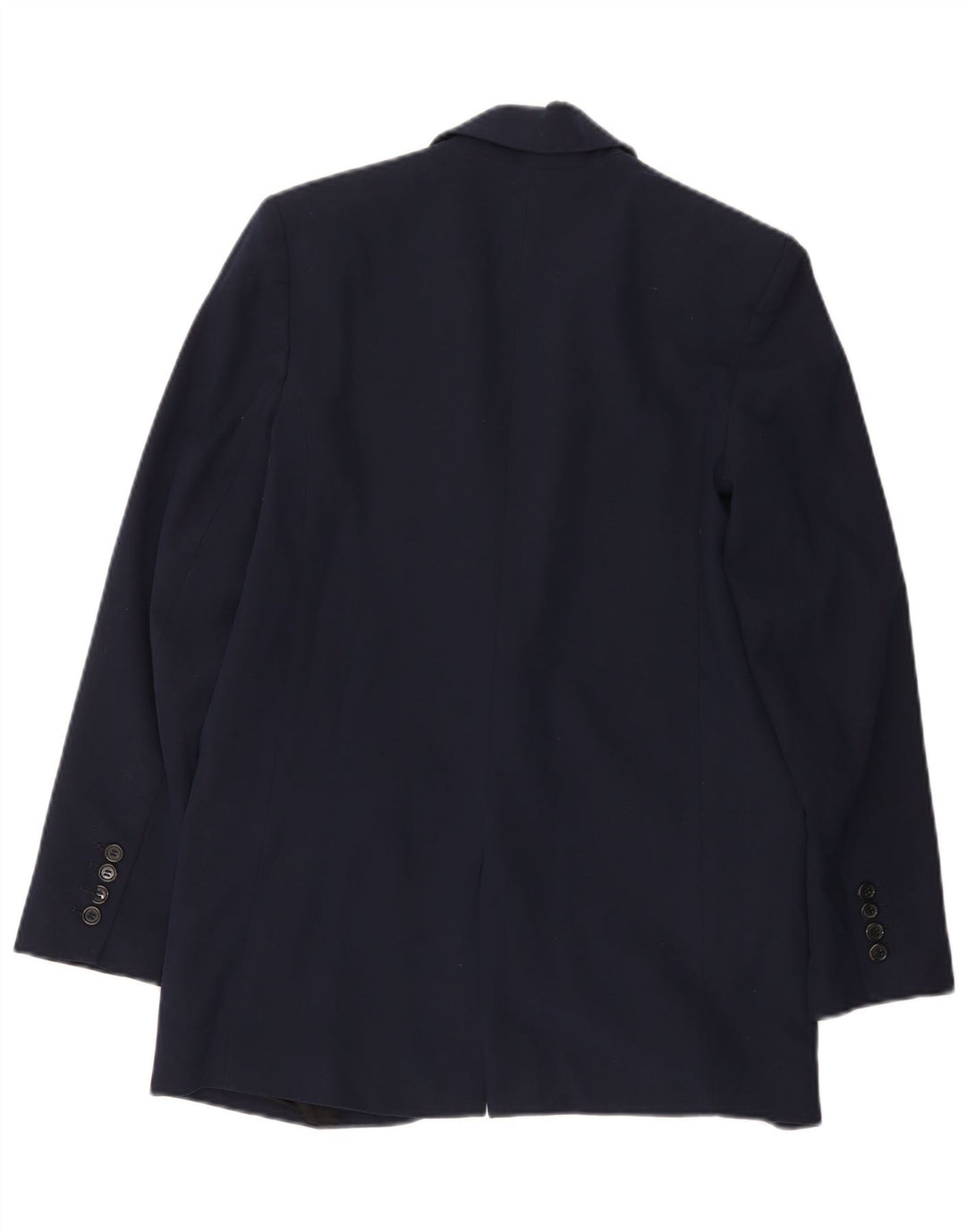Zara Chaqueta Blazer De 1 Botón Para Mujer UK 6 XS Poliéster Azul Marino