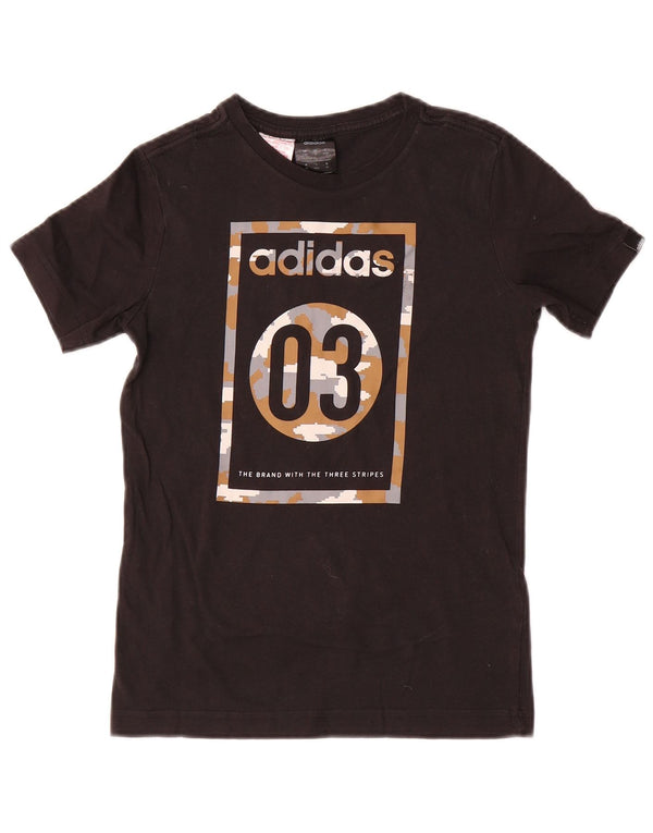 Adidas Camiseta gráfica para niños 9-10 años Negro Algodón