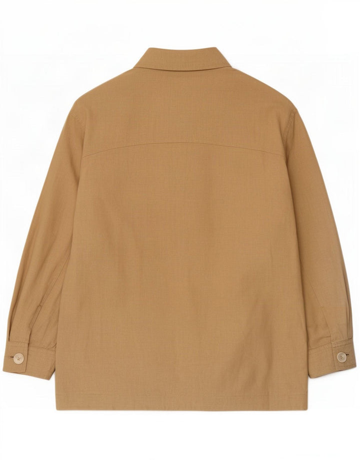 Zara Mujer Cazadora Bomber Extragrande UK 6 XS Viscosa Beige