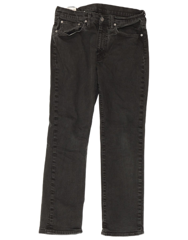 Vaqueros rectos Levi's para hombre W33 L30 Algodón negro