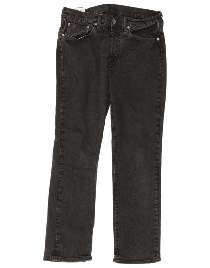 Vaqueros rectos Levi's para hombre W33 L30 Algodón negro