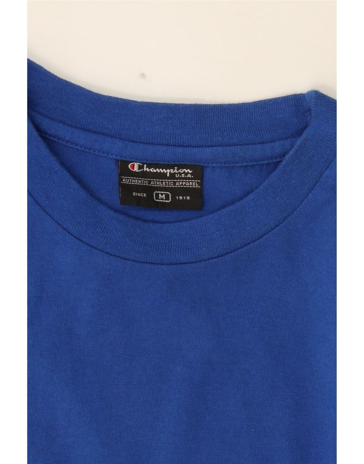 CHAMPION Mens Vest Top Medium Blue Cotton Vintage Champion and Second-Hand Champion from Messina Hembry 