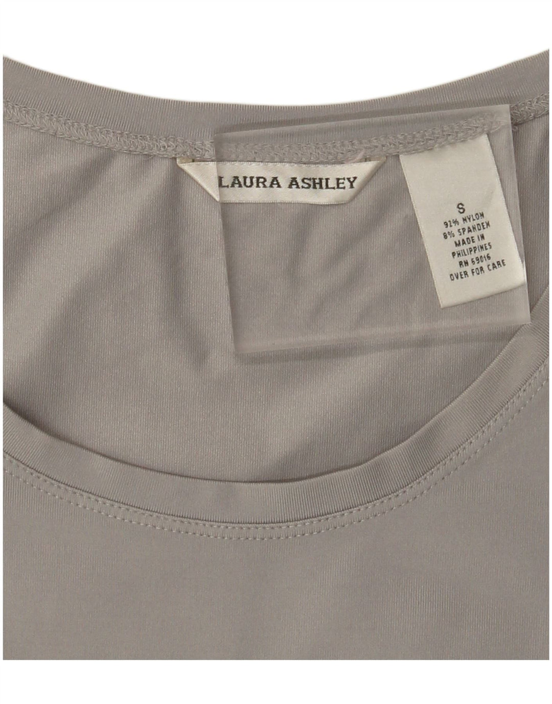 LAURA ASHLEY Camiseta sin mangas para mujer UK 10 Small Grey Nylon
