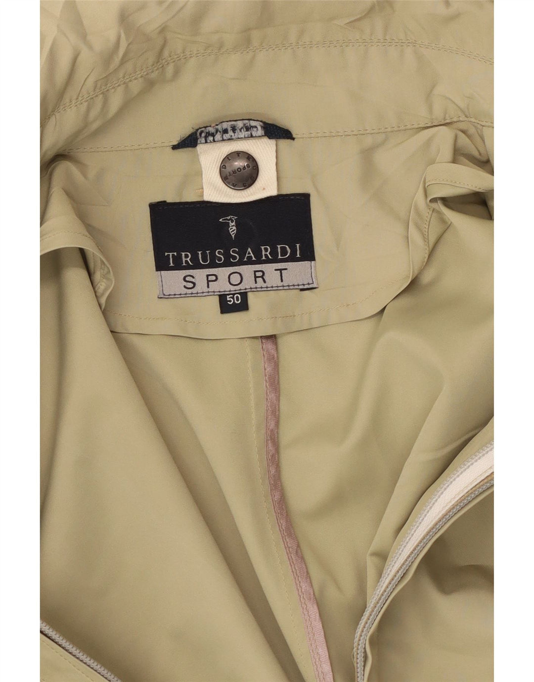 TRUSSARDI Chaqueta utilitaria para hombre IT 50 Grande Verde