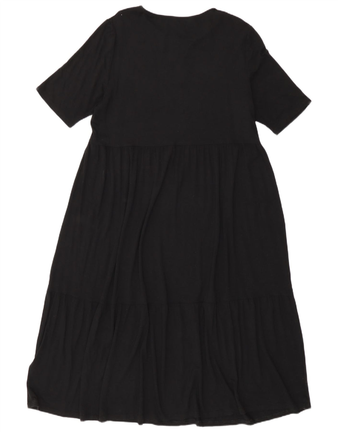 Marks & Spencer Maxi Vestido para Mujer UK 46 Grande Viscosa Negra