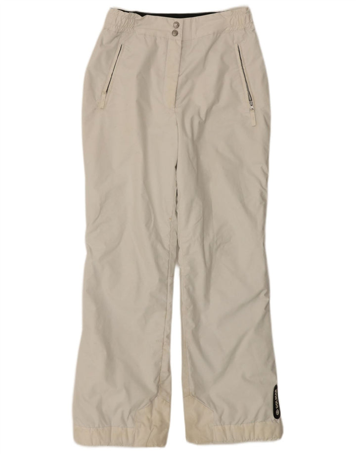 Pantalón De Esquí Colmar Mujer IT 44 Medium W28 L30 Poliéster Blanco