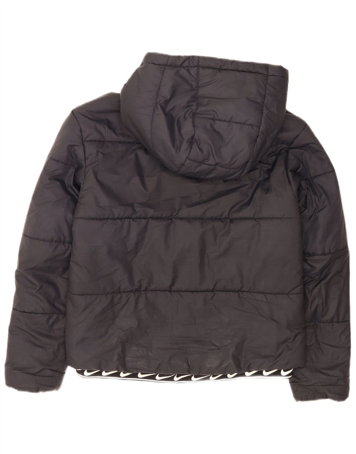 Nike - Chaqueta acolchada con capucha para mujer, talla S, poliéster negro