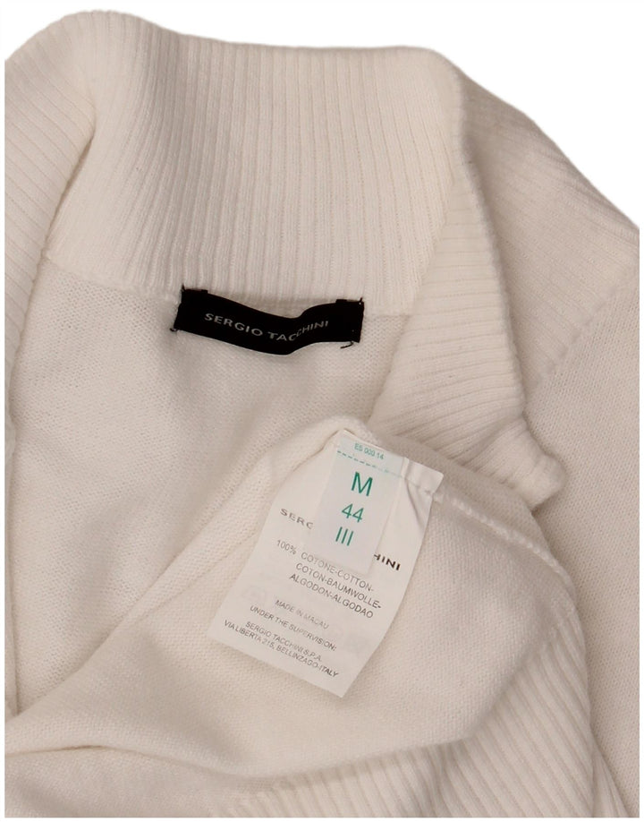 Sergio Tacchini Cárdigan Mujer IT 44 Medio Algodón Blanco