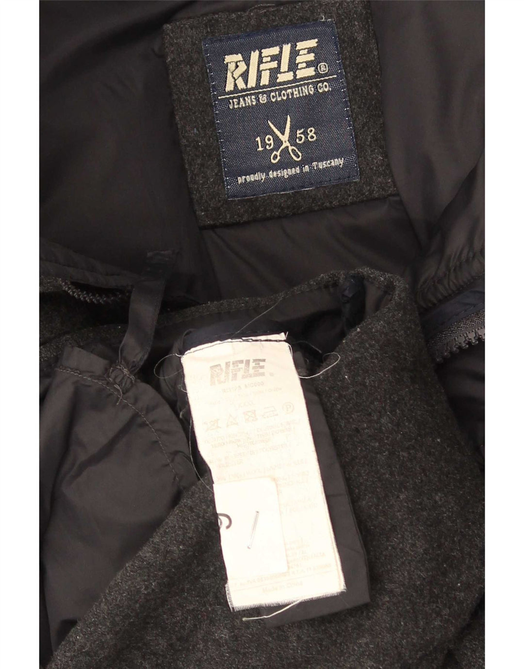 Rifle Chaqueta acolchada para hombre UK 46 3XL Gris