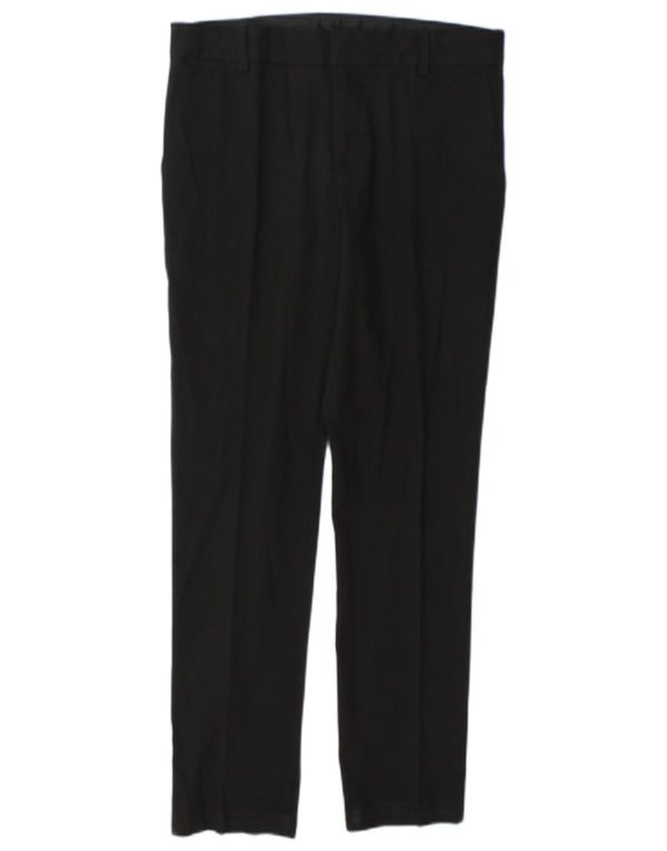 Marks & Spencer Pantalones de traje ajustados para niñas 12-13 años W28 L28 Negro