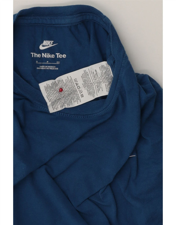 Camiseta Nike Hombre Top Small Azul Algodón