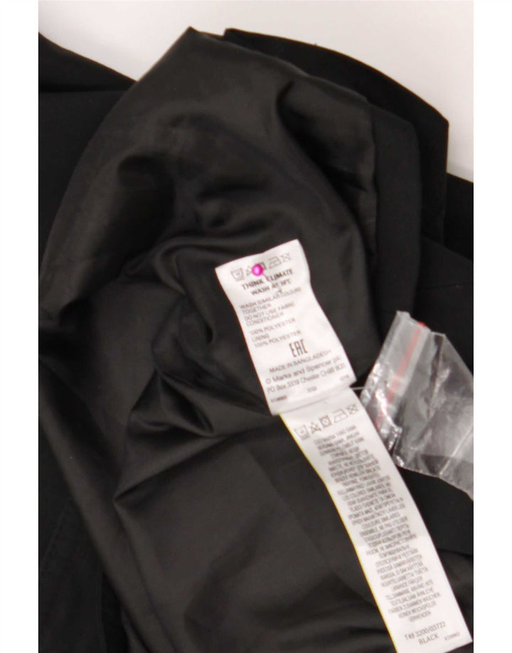 Marks & Spencer Gabardina para mujer UK 22 3XL Poliéster negro