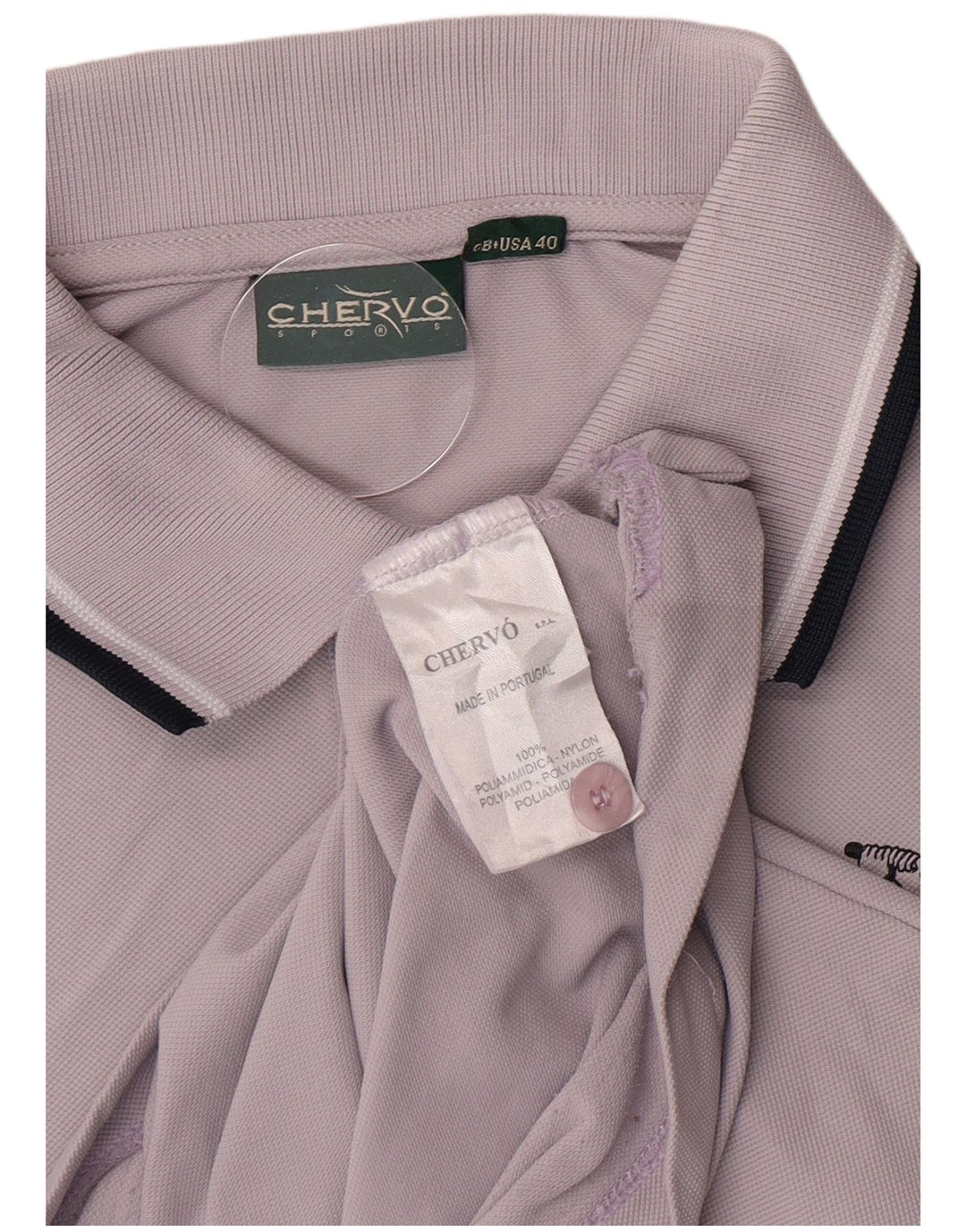 Chervo Polo para hombre UK 40 Medium Púrpura Poliamida