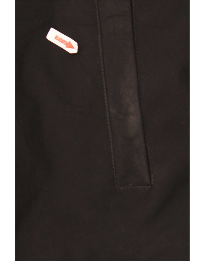 Blauer Abrigo acolchado con capucha para hombre UK 44 2XL Poliéster negro