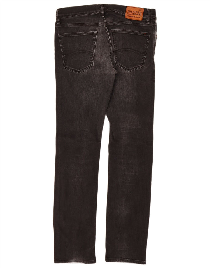 Tommy Hilfiger Vaqueros ajustados para hombre W32 L34 Algodón negro