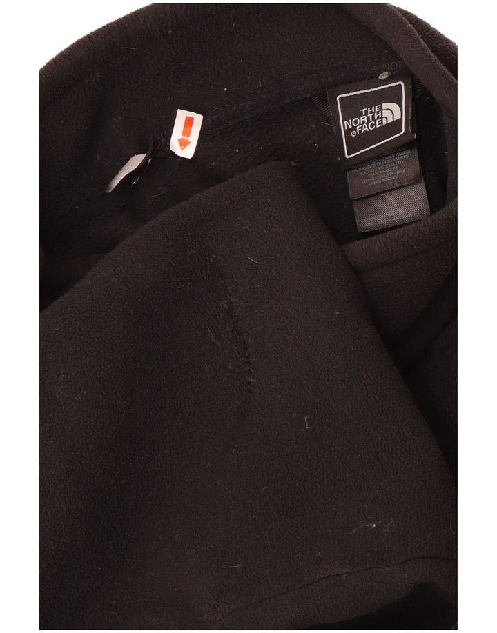 The North Face Chaqueta polar con forro para hombre, talla 40, poliéster negro grande